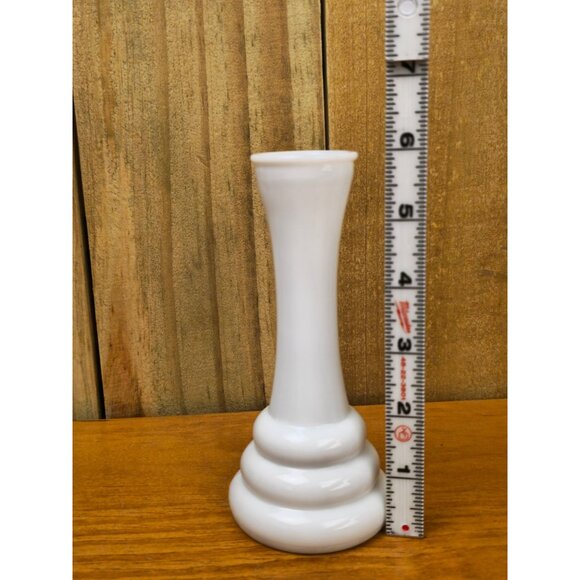 Vintage 6" Randall Milk Glass Beehive Bud Vase - Picture 3 of 8